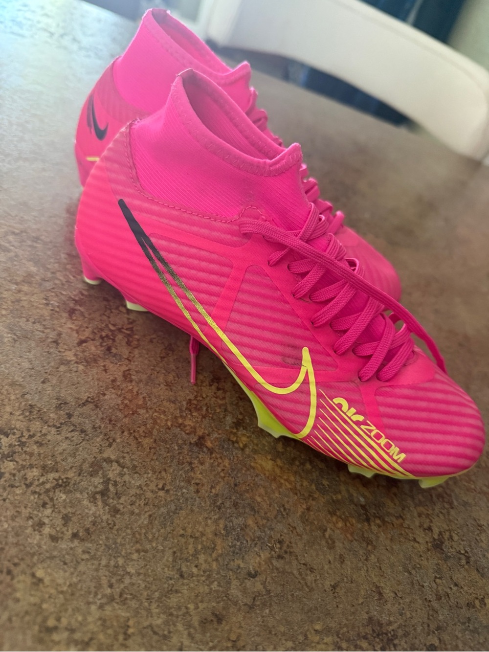 Nike Women’s Hot Pink & Neon Yellow Soccer Cleats